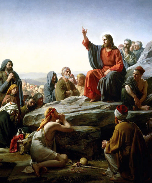 Sermon on the Mount Acrylic Painting